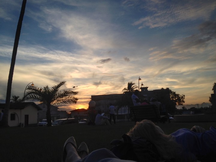 Watching the sunset at UNGE